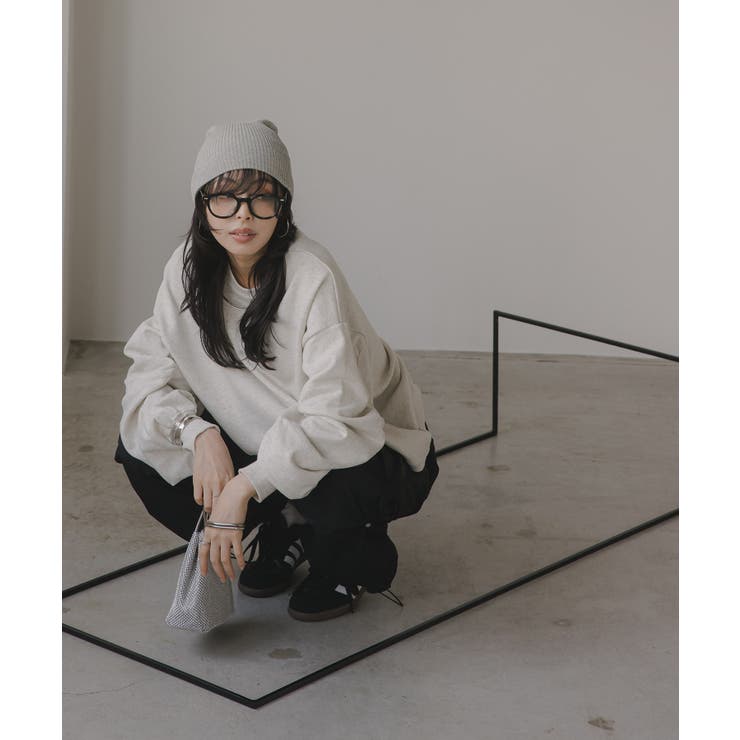 ギャザースリーブ オーバーサイズ スウェット	 | 210nouve | 詳細画像6 