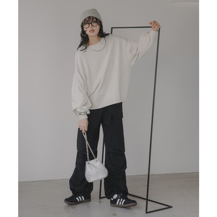 ギャザースリーブ オーバーサイズ スウェット	 | 210nouve | 詳細画像7 