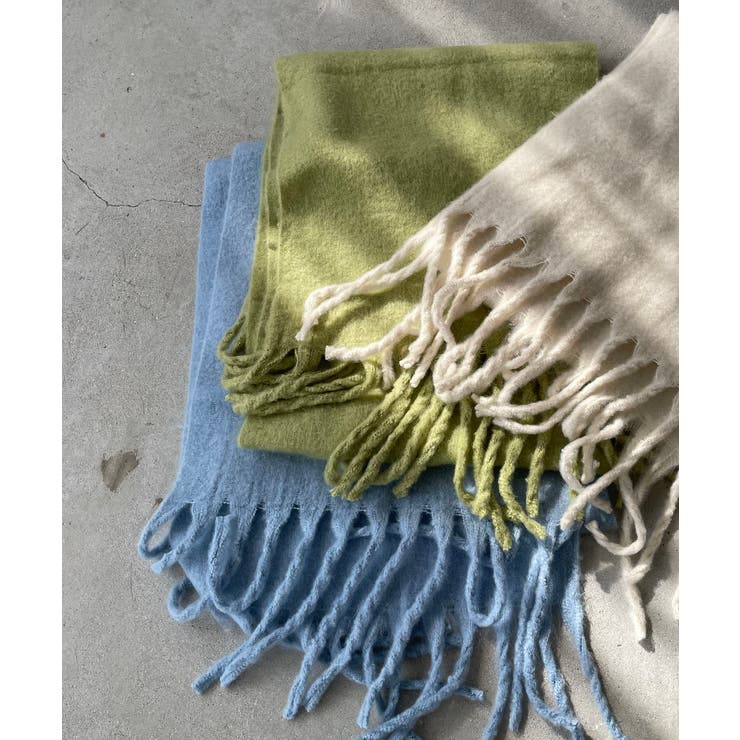 ボリュームフリンジマフラー[品番：KTKW0010358]｜210nouve（トゥー