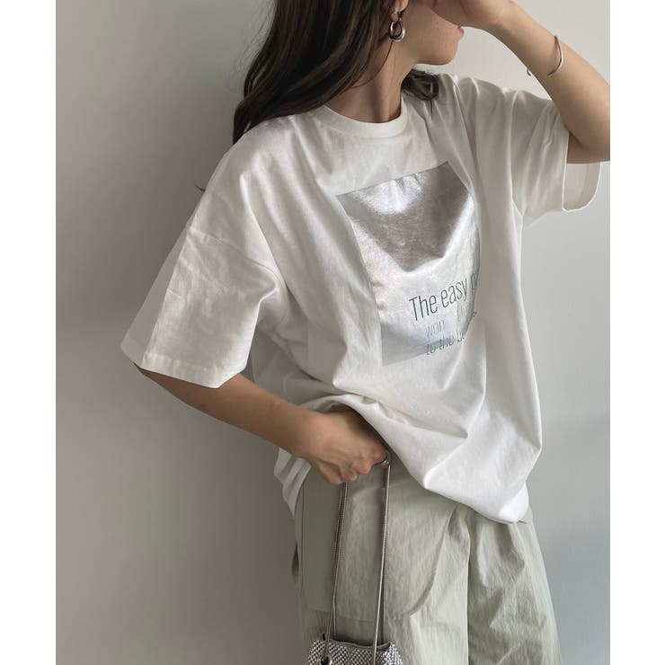 箔プリントロゴビッグTシャツ | 210nouve | 詳細画像12 