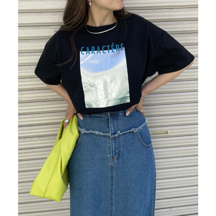 箔プリントロゴビッグTシャツ | 210nouve | 詳細画像8 