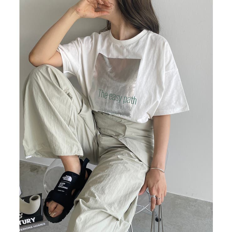 箔プリントロゴビッグTシャツ | 210nouve | 詳細画像9 