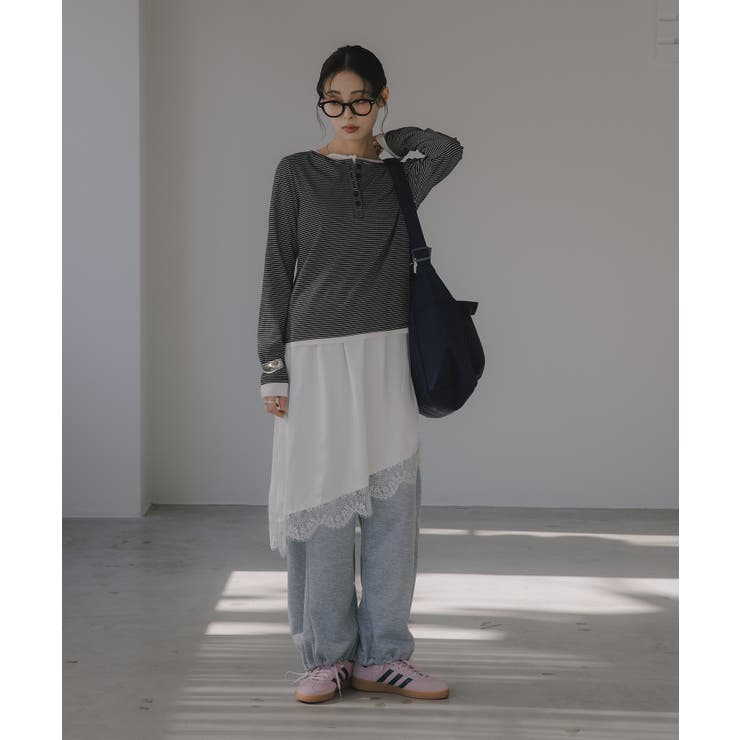 ボーダーレイヤードヘンリーネックPO | 210nouve | 詳細画像4 