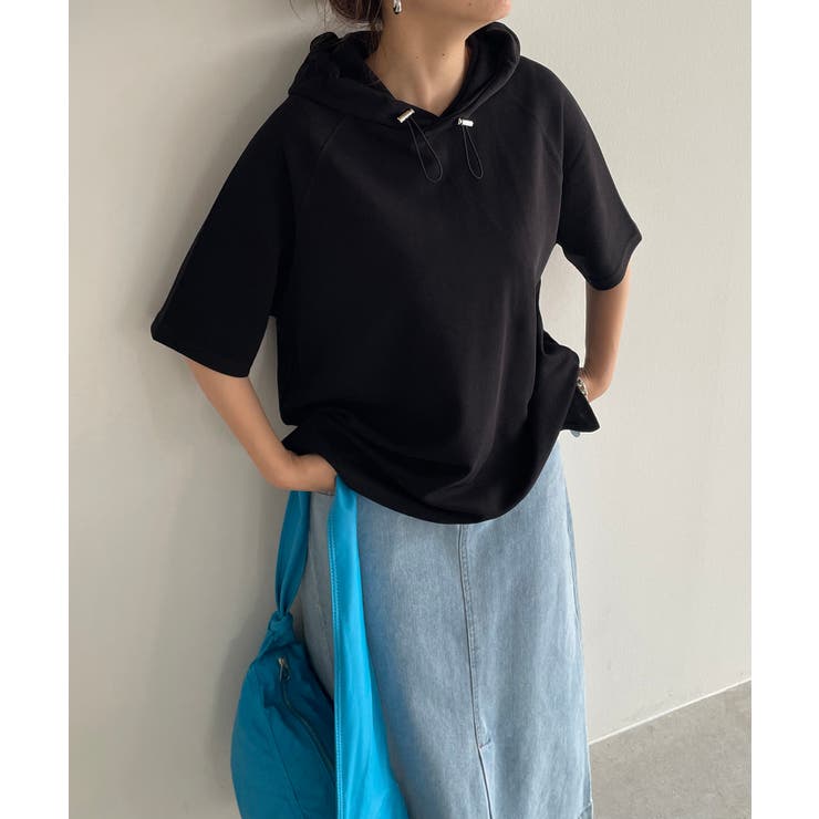 ブラック | ハーフスリーブパーカー | 210nouve