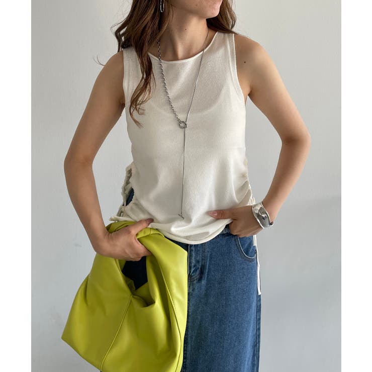 レーヨンブレンドサイドスピンドルニットタンクトップ | 210nouve | 詳細画像11 