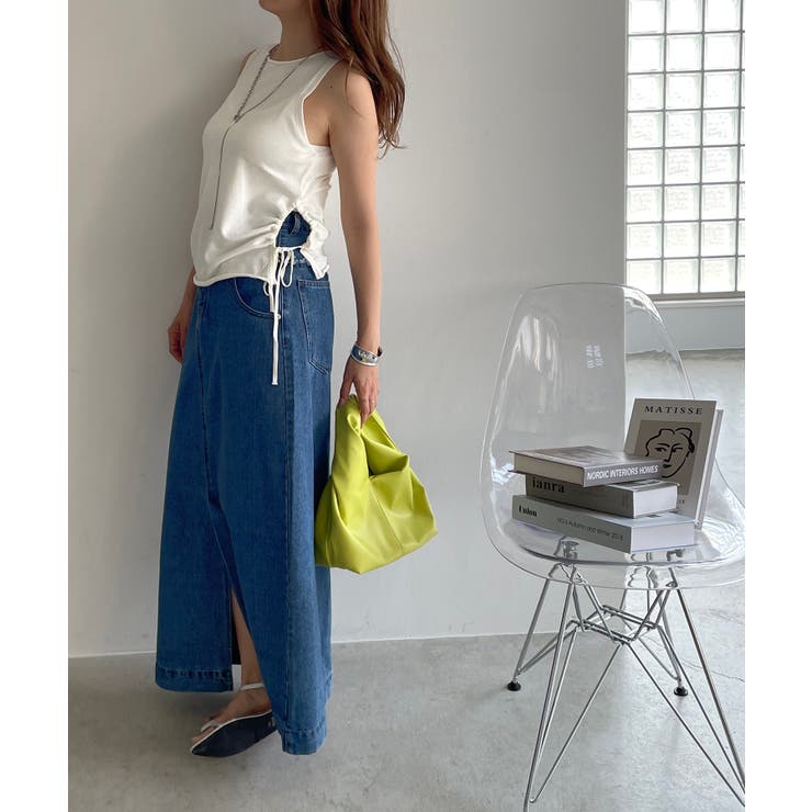 レーヨンブレンドサイドスピンドルニットタンクトップ | 210nouve | 詳細画像12 