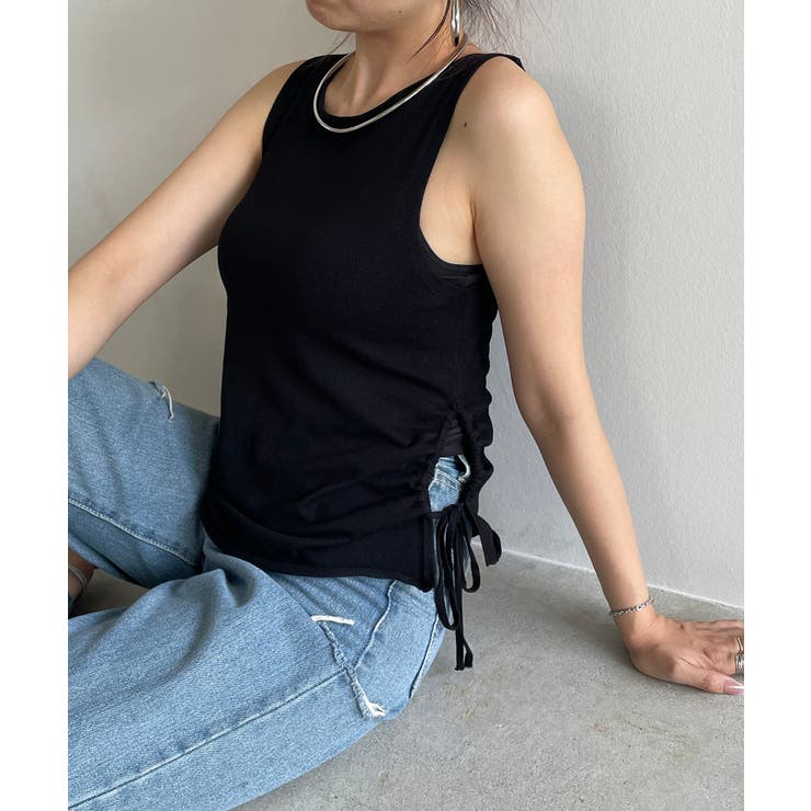 レーヨンブレンドサイドスピンドルニットタンクトップ | 210nouve | 詳細画像14 