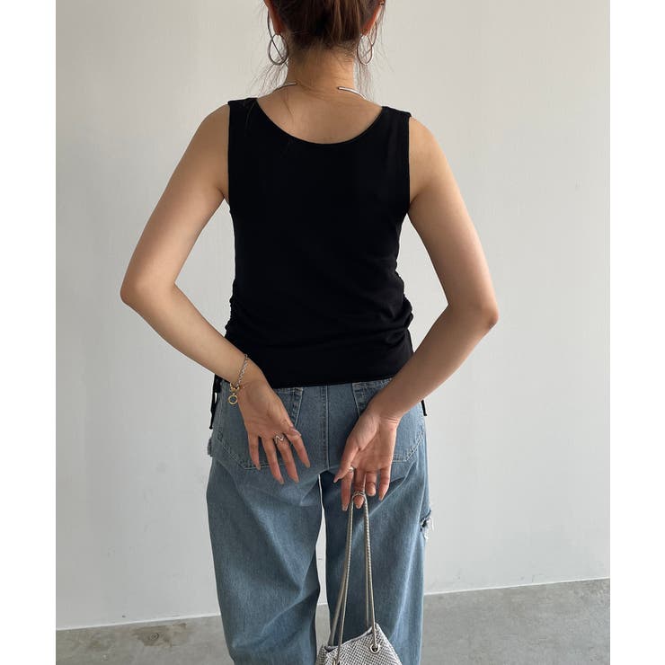 レーヨンブレンドサイドスピンドルニットタンクトップ | 210nouve | 詳細画像15 
