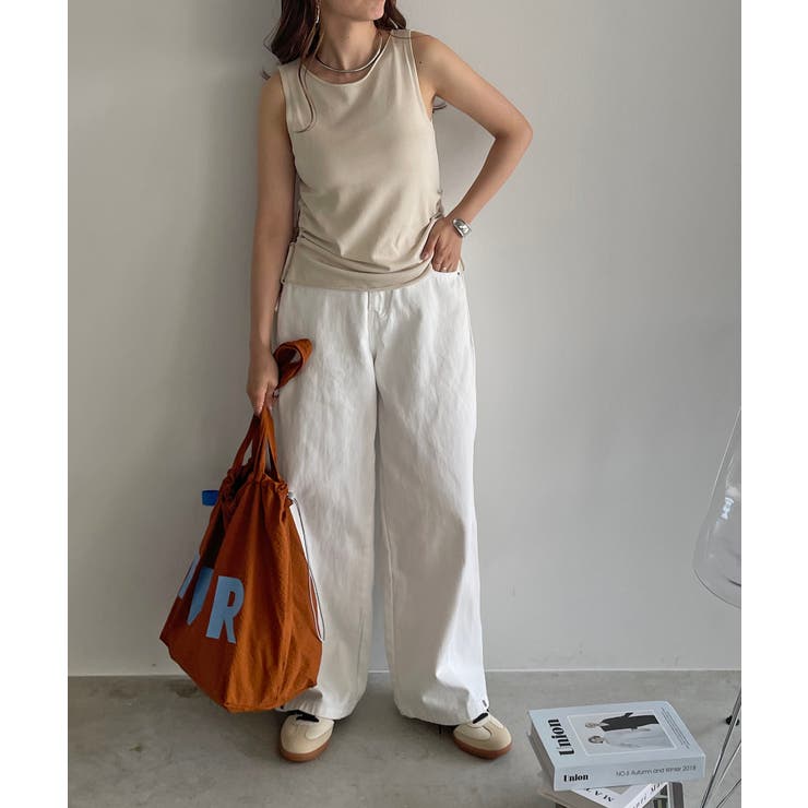 レーヨンブレンドサイドスピンドルニットタンクトップ | 210nouve | 詳細画像4 