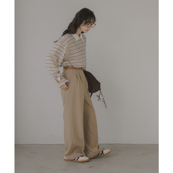 ボーダーポロ襟Tシャツ | 210nouve | 詳細画像12 