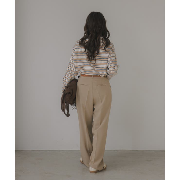 ボーダーポロ襟Tシャツ | 210nouve | 詳細画像13 