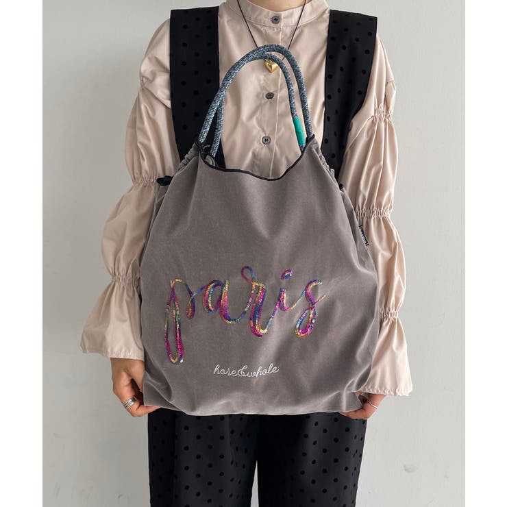 ベージュその他 | デザイン刺繍マーケットバッグ | 210nouve