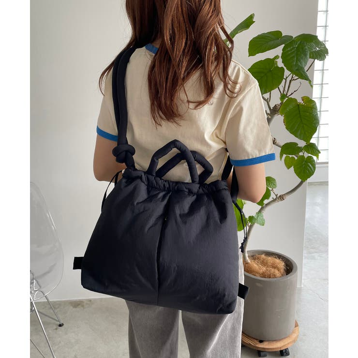 ブラック | 3wayソフトパデッドショルダーバッグ | 210nouve