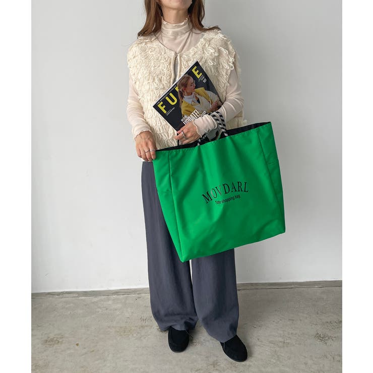 【リバーシブル】ビッグロゴトートバッグ | 210nouve | 詳細画像13 