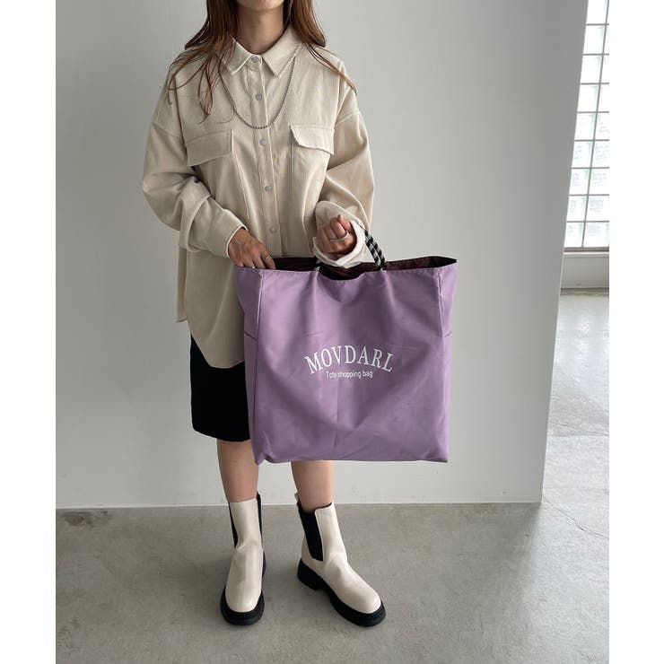 【リバーシブル】ビッグロゴトートバッグ | 210nouve | 詳細画像27 