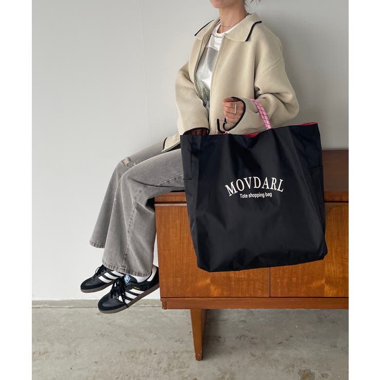 【リバーシブル】ビッグロゴトートバッグ | 210nouve | 詳細画像5 