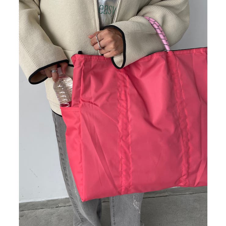 【リバーシブル】ビッグロゴトートバッグ | 210nouve | 詳細画像7 