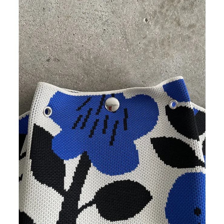 【新色レオパードシリーズを追加！】コードストラップ 柄 ニット ハンドバッグ | 210nouve | 詳細画像35 