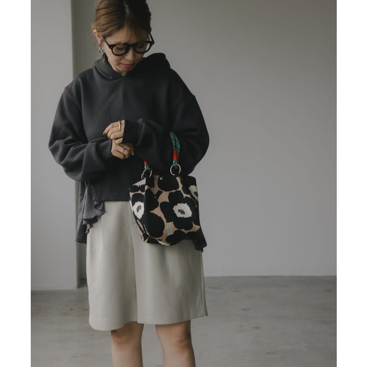 【新色レオパードシリーズを追加！】コードストラップ 柄 ニット ハンドバッグ | 210nouve | 詳細画像42 