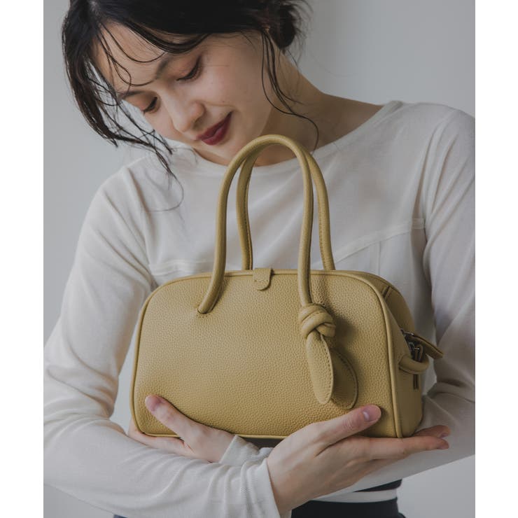 イエロー | ラウンドミニボストンバッグ | 210nouve