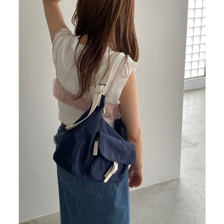 アウトポケットナイロンショルダーバッグ | 210nouve | 詳細画像12 