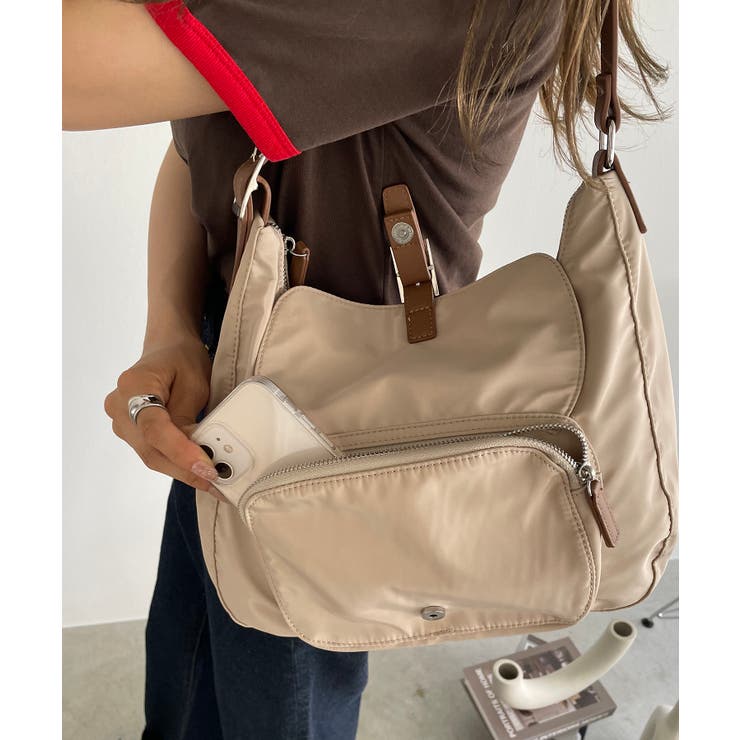 アウトポケットナイロンショルダーバッグ | 210nouve | 詳細画像2 