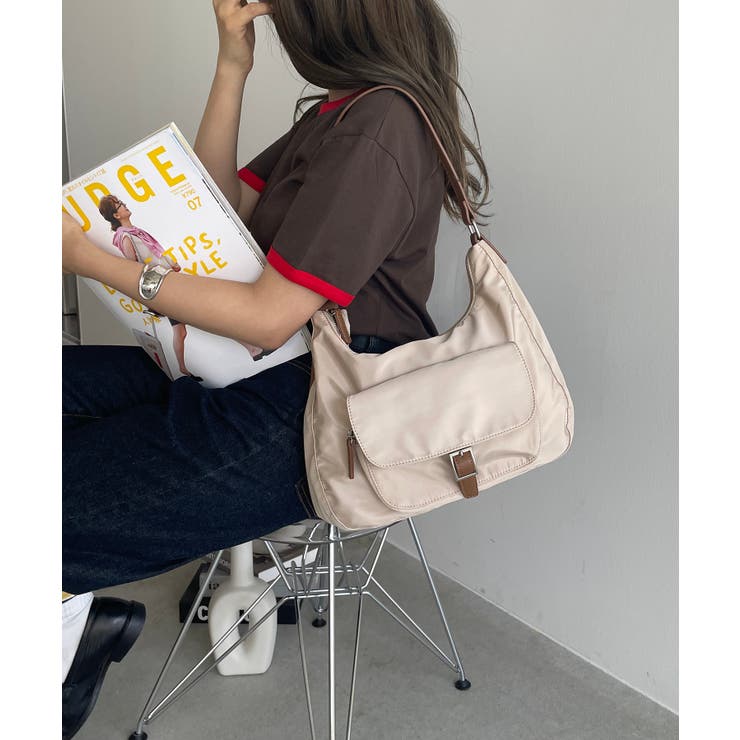 アウトポケットナイロンショルダーバッグ | 210nouve | 詳細画像3 