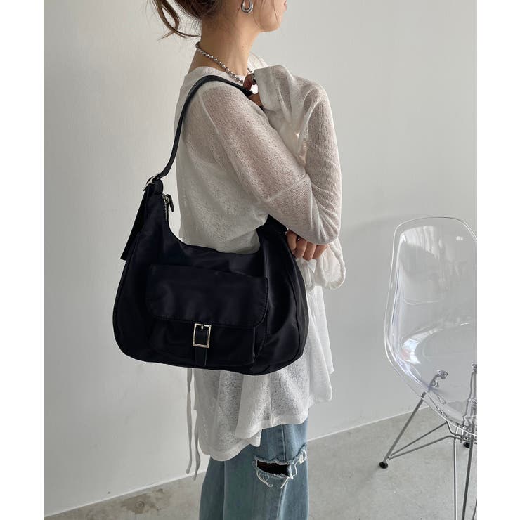 アウトポケットナイロンショルダーバッグ | 210nouve | 詳細画像6 