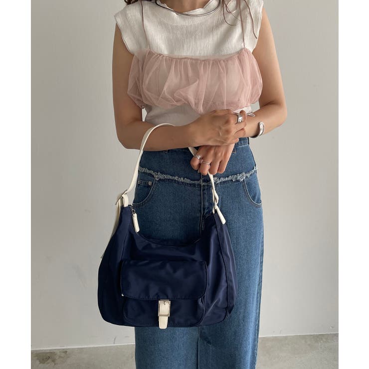 アウトポケットナイロンショルダーバッグ | 210nouve | 詳細画像9 