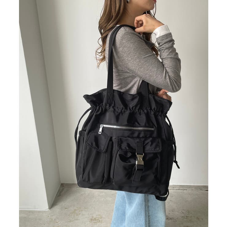 ブラック | ナイロンショルダーバッグ | 210nouve