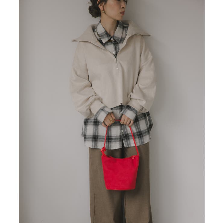 【チャーム付】フェイク スエード バケツ ショルダーバッグ | 210nouve | 詳細画像14 