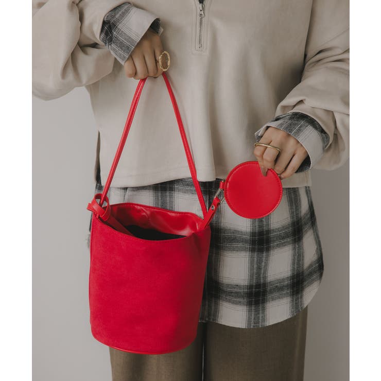 【チャーム付】フェイク スエード バケツ ショルダーバッグ | 210nouve | 詳細画像15 