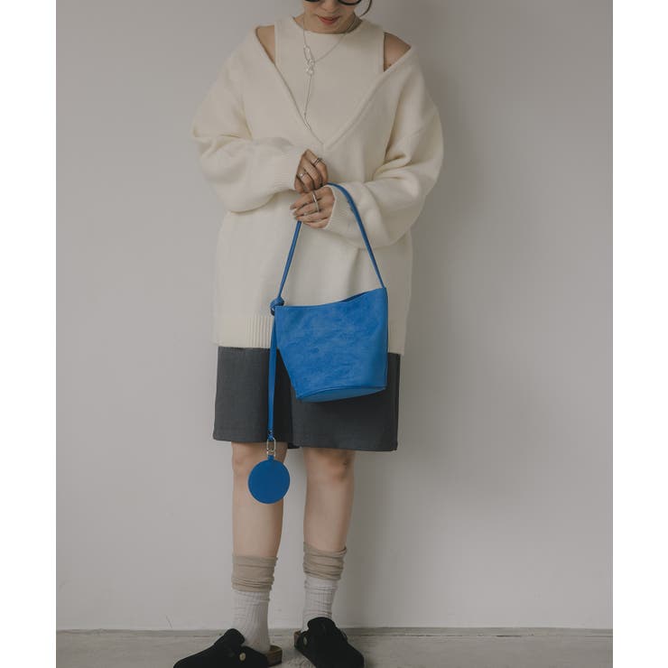 【チャーム付】フェイク スエード バケツ ショルダーバッグ | 210nouve | 詳細画像20 