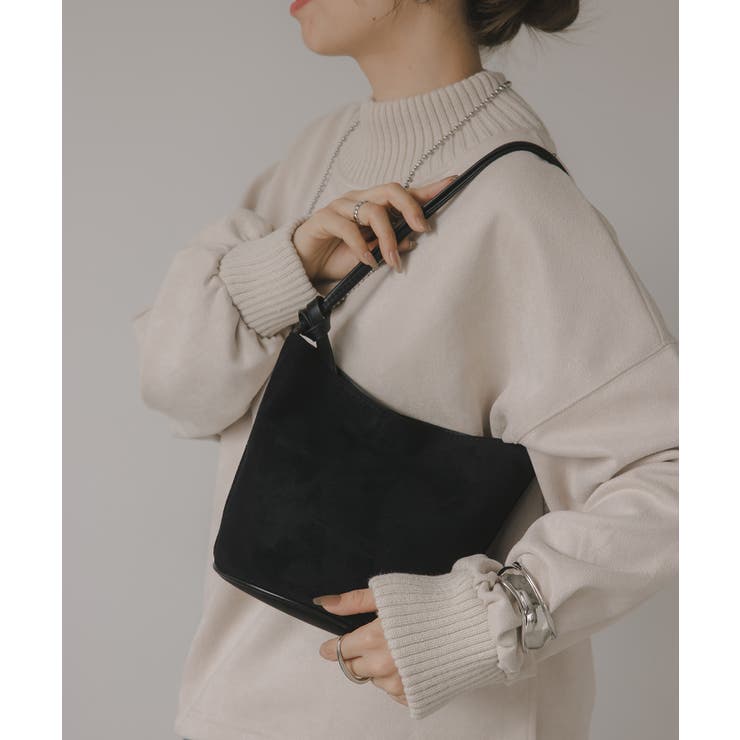 【チャーム付】フェイク スエード バケツ ショルダーバッグ | 210nouve | 詳細画像3 