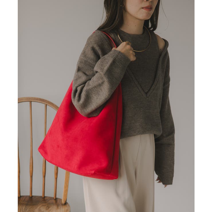 【ポーチ付】フェイクスエード ワンショルダーバッグ | 210nouve | 詳細画像2 