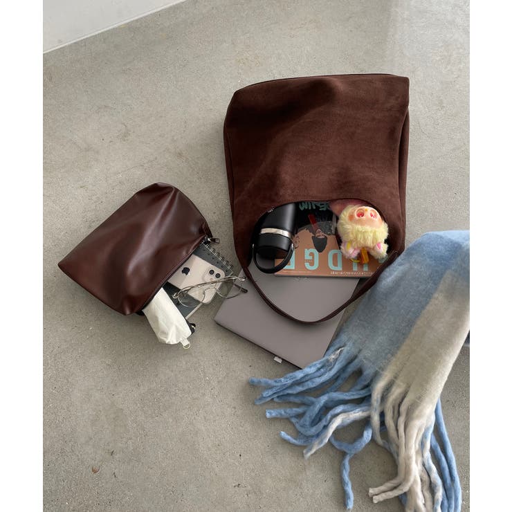 【ポーチ付】フェイクスエード ワンショルダーバッグ | 210nouve | 詳細画像23 