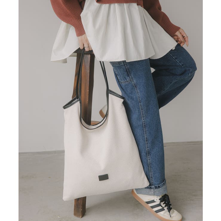 コーデュロイ パイピング ショルダーバッグ | 210nouve | 詳細画像1 