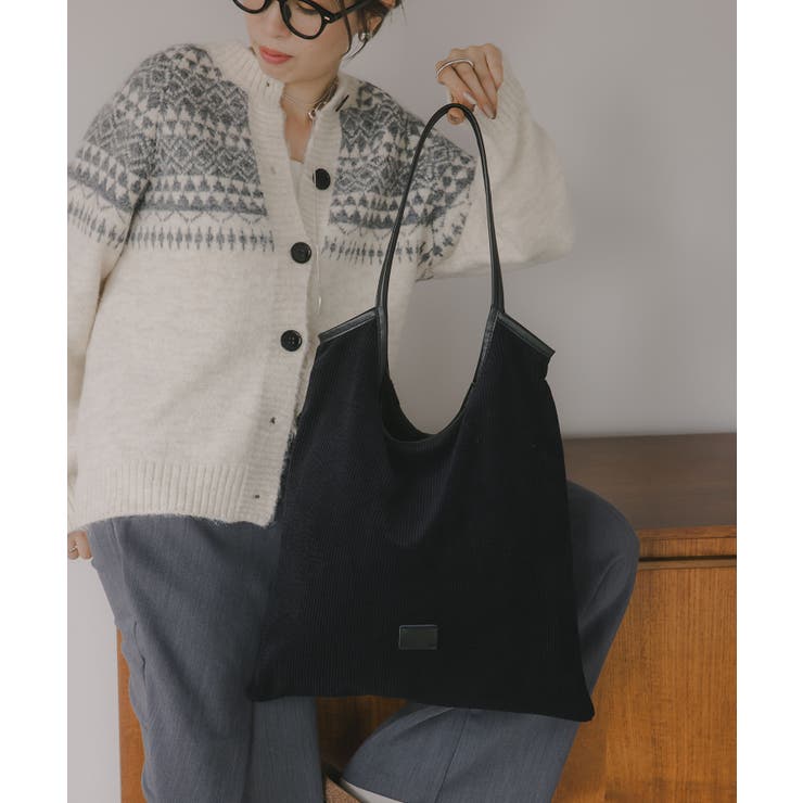 コーデュロイ パイピング ショルダーバッグ | 210nouve | 詳細画像2 