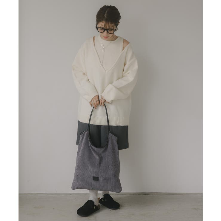 コーデュロイ パイピング ショルダーバッグ | 210nouve | 詳細画像20 