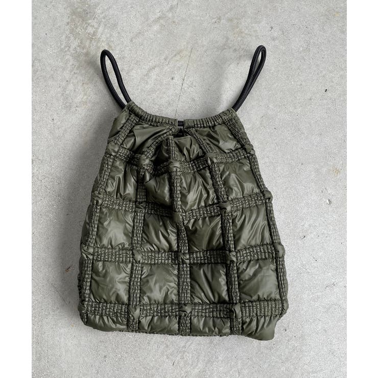 ナイロン チェック柄 コードストラップ バッグ | 210nouve | 詳細画像18 