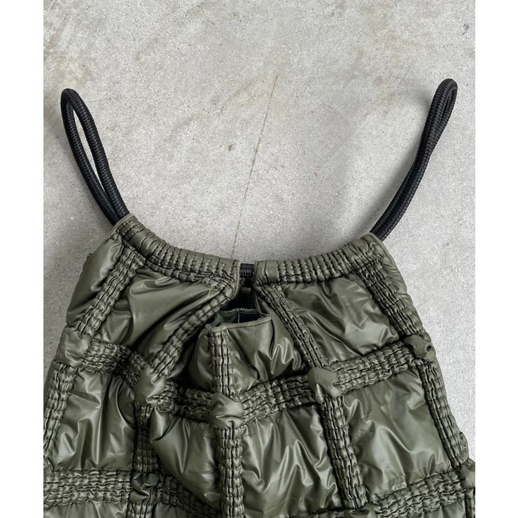 ナイロン チェック柄 コードストラップ バッグ | 210nouve | 詳細画像19 