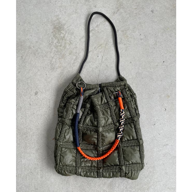 ナイロン チェック柄 コードストラップ バッグ | 210nouve | 詳細画像22 