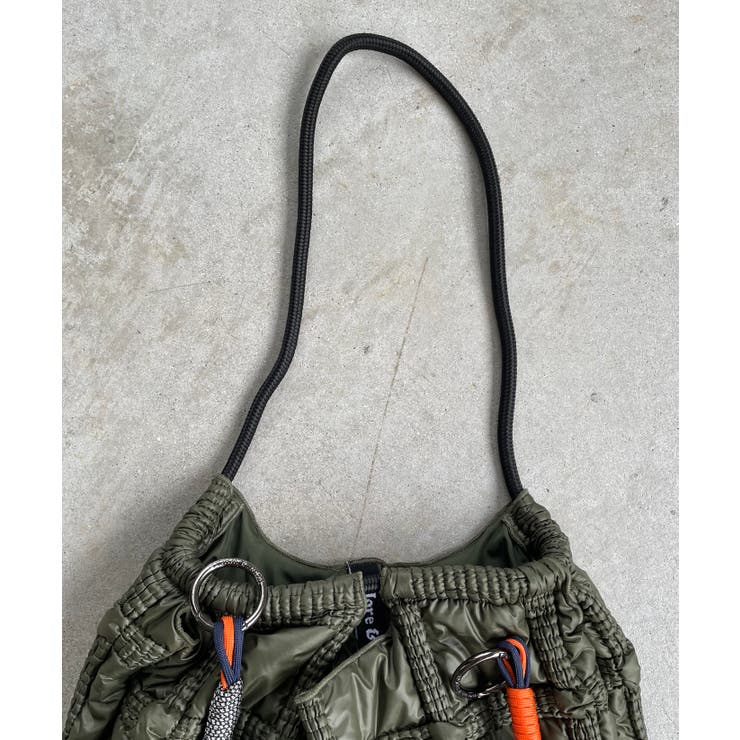 ナイロン チェック柄 コードストラップ バッグ | 210nouve | 詳細画像23 