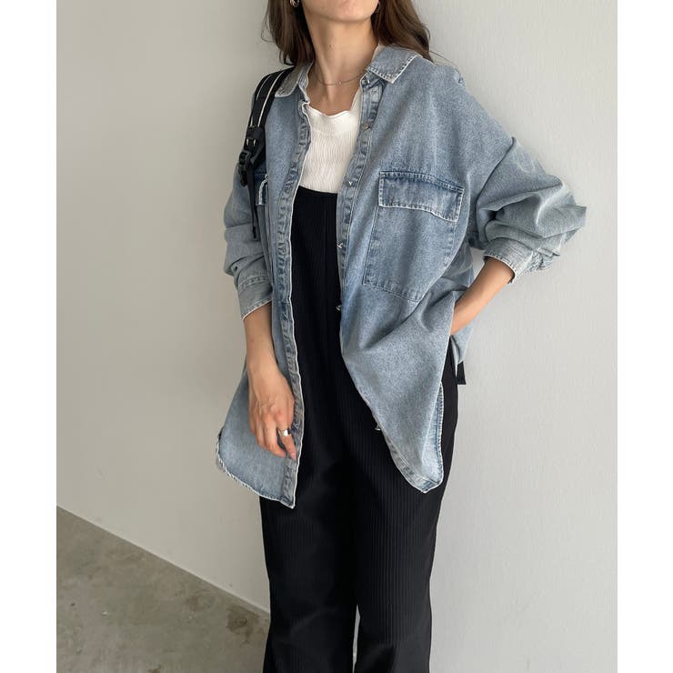 デニムビッグシャツジャケット | 210nouve | 詳細画像14 