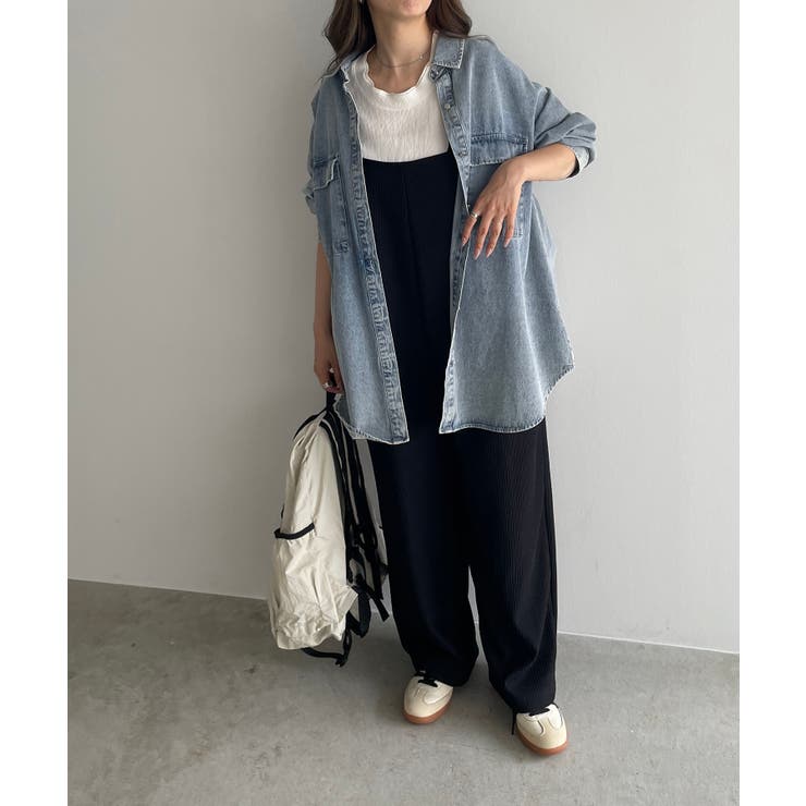 デニムビッグシャツジャケット | 210nouve | 詳細画像15 