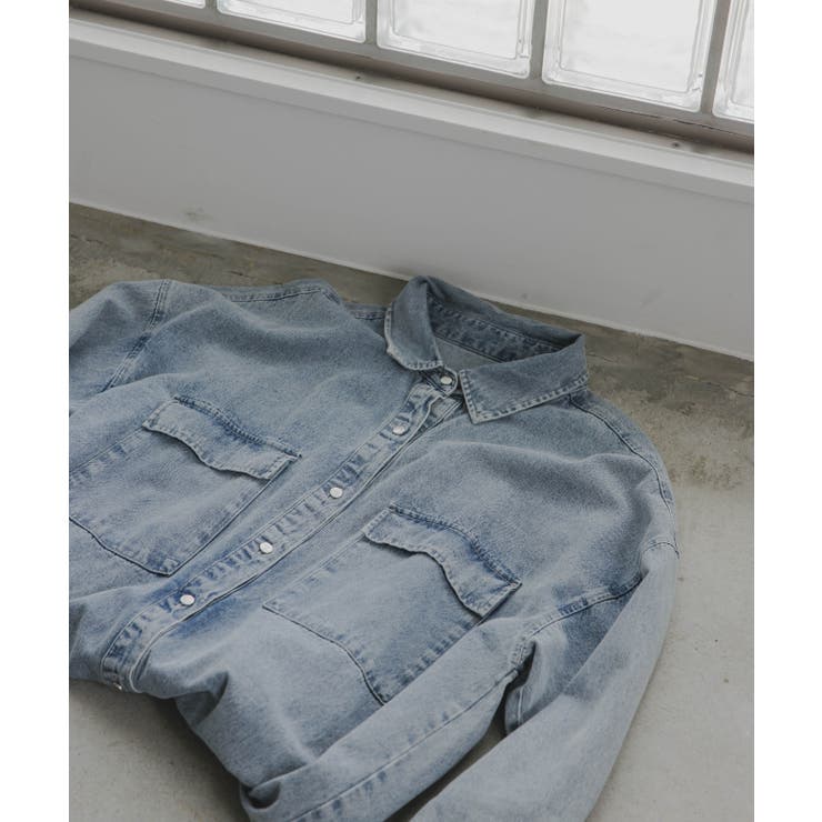 デニムビッグシャツジャケット | 210nouve | 詳細画像16 