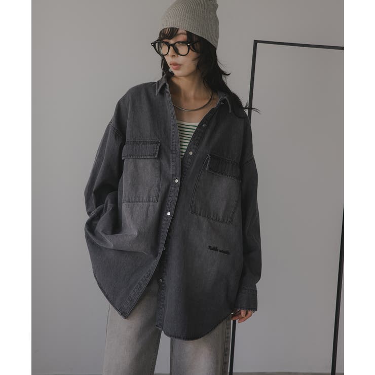 デニムビッグシャツジャケット | 210nouve | 詳細画像24 