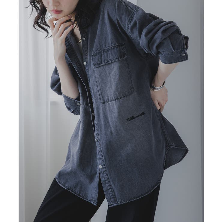 デニムビッグシャツジャケット | 210nouve | 詳細画像25 