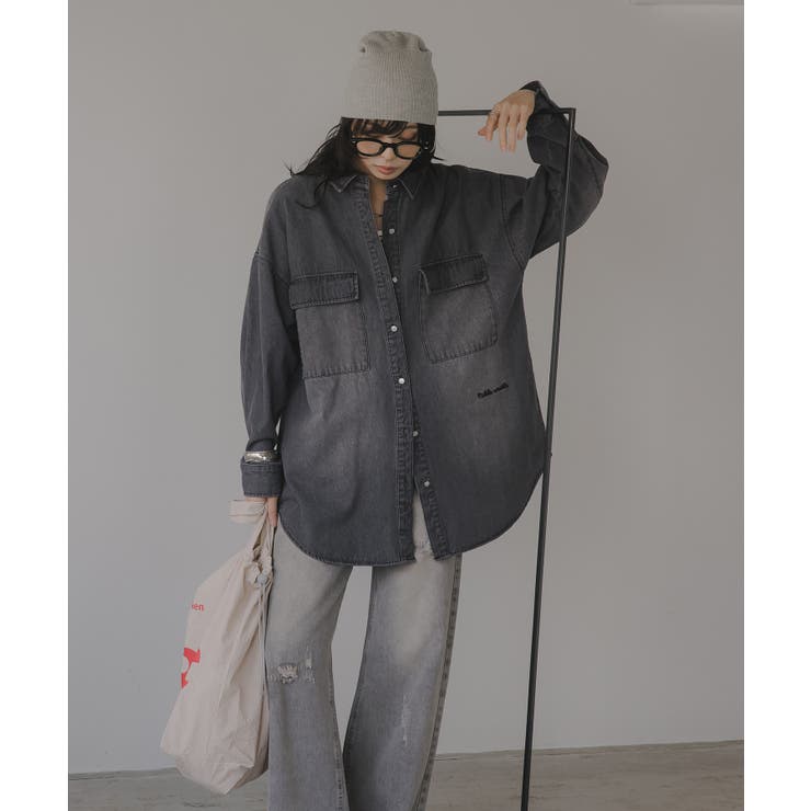デニムビッグシャツジャケット | 210nouve | 詳細画像26 