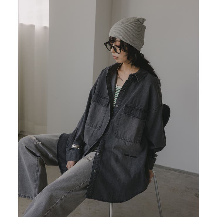 デニムビッグシャツジャケット | 210nouve | 詳細画像27 